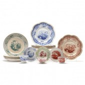TWO SETS OF ANTIQUE TRANSFERWA
