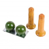 TWO SETS OF ART DECO BAKELITE