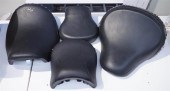 TWO SETS OF BLACK VINYL UPHOLS