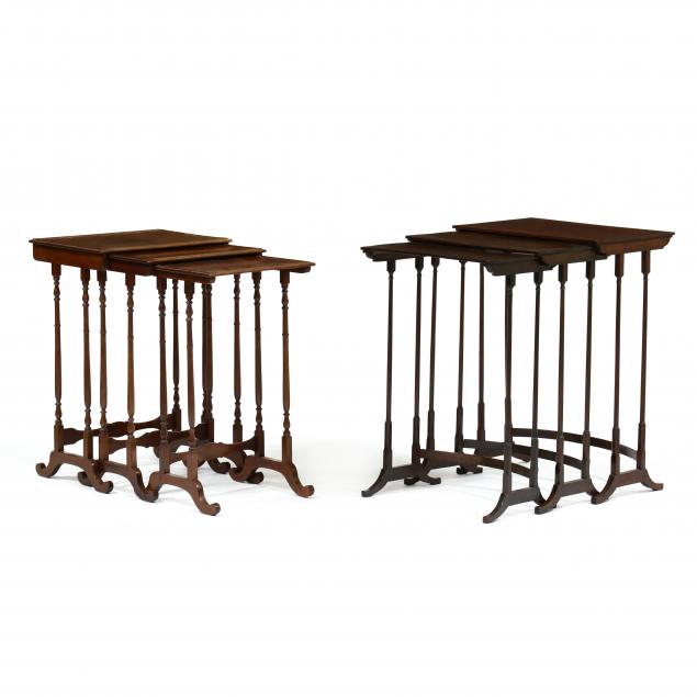 TWO SETS OF EDWARDIAN MAHOGANY