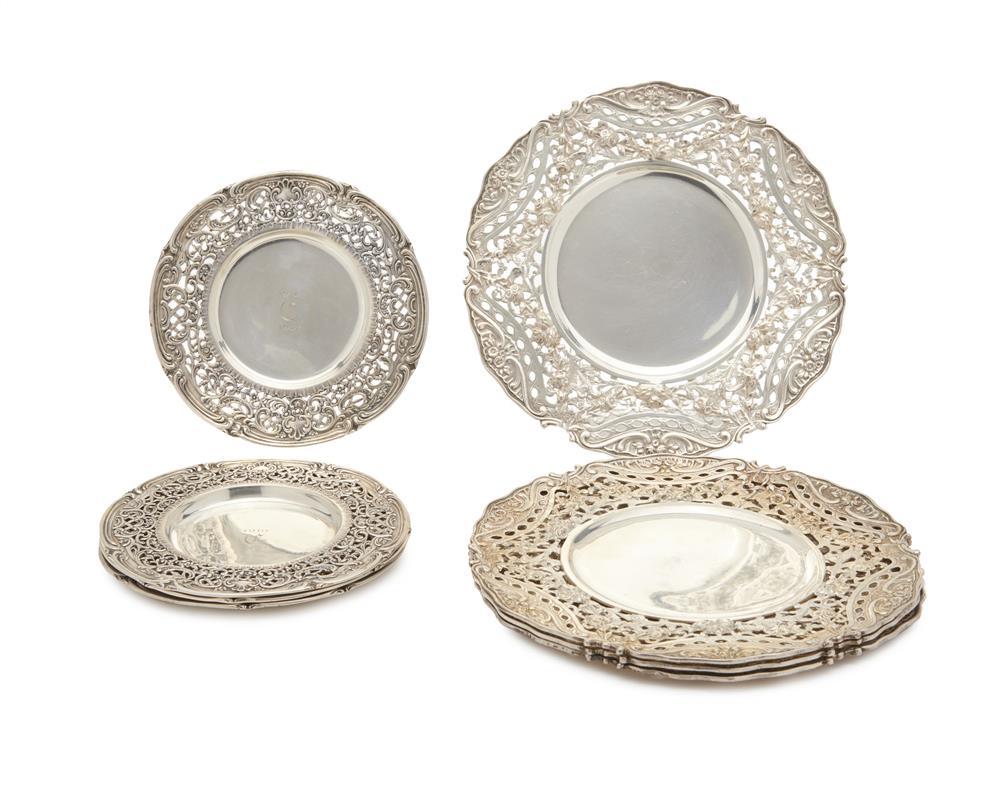 TWO SETS OF GERMAN SILVER