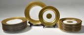 TWO SETS OF GOLD RIMMED PORCEL