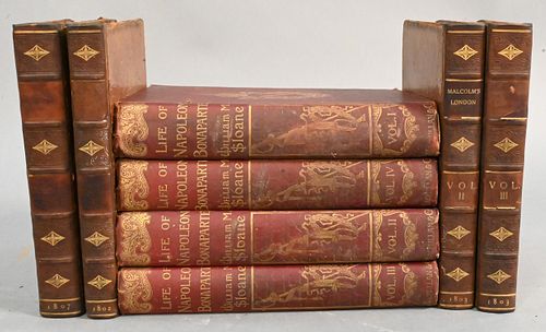 TWO SETS OF LEATHERBOUND BOOKSTwo