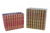 TWO SETS OF MINIATURE BOOKSThe