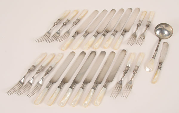 Two sets of mother of pearl
