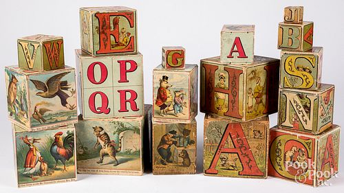 TWO SETS OF PAPER LITHOGRAPH