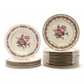 TWO SETS OF SIMILAR DINNER PLA
