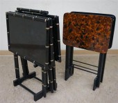 TWO SETS OF TELEVISION SNACK T