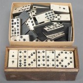 TWO SETS WITH EBONY AND BONE D