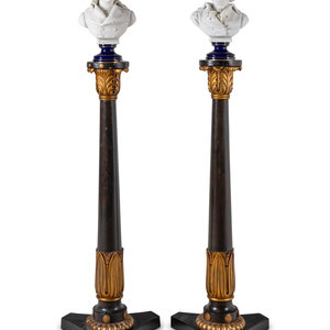 Two Sèvres Bisque Porcelain Busts