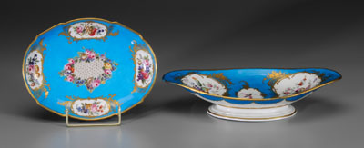 Two Sevres porcelain bowls, both
