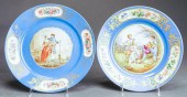 TWO SEVRES-TYPE GILT DECORATED