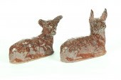 TWO SEWERTILE DEER.  Ohio  ear