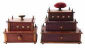 TWO SEWING BOXES, APPEAR TO BE