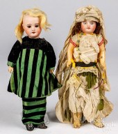 TWO SFBJ FRENCH BISQUE HEAD DO
