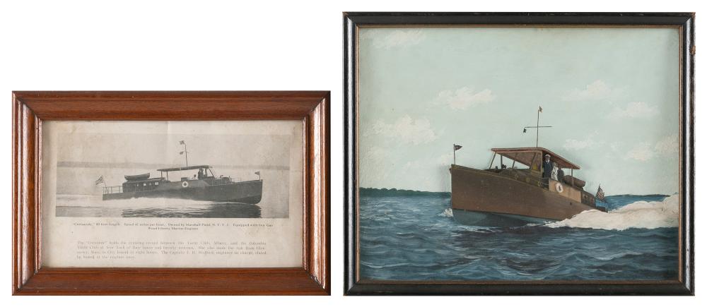 TWO SHADOW BOX MODELS OF THE