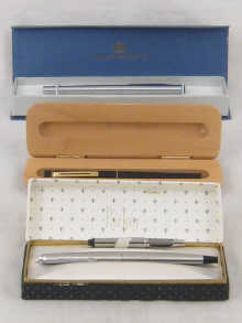 Two Shaeffer pens and a Parker