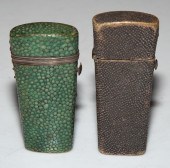TWO SHAGREEN-CASED LANCETS Eac
