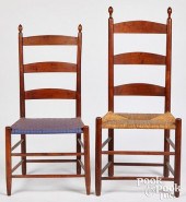 TWO SHAKER CHAIRS WITH TILTERS