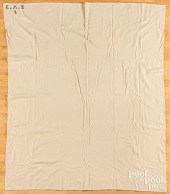 TWO SHAKER WOOL BLANKETS, 19TH