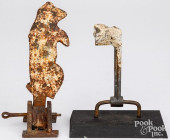 TWO SHEET IRON SHOOTING GALLER