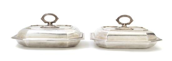 * Two Sheffield Plate Covered