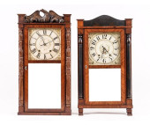 TWO SHELF CLOCKS<br>Two shelf