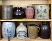 TWO SHELVES INCLUDING STONEWAR