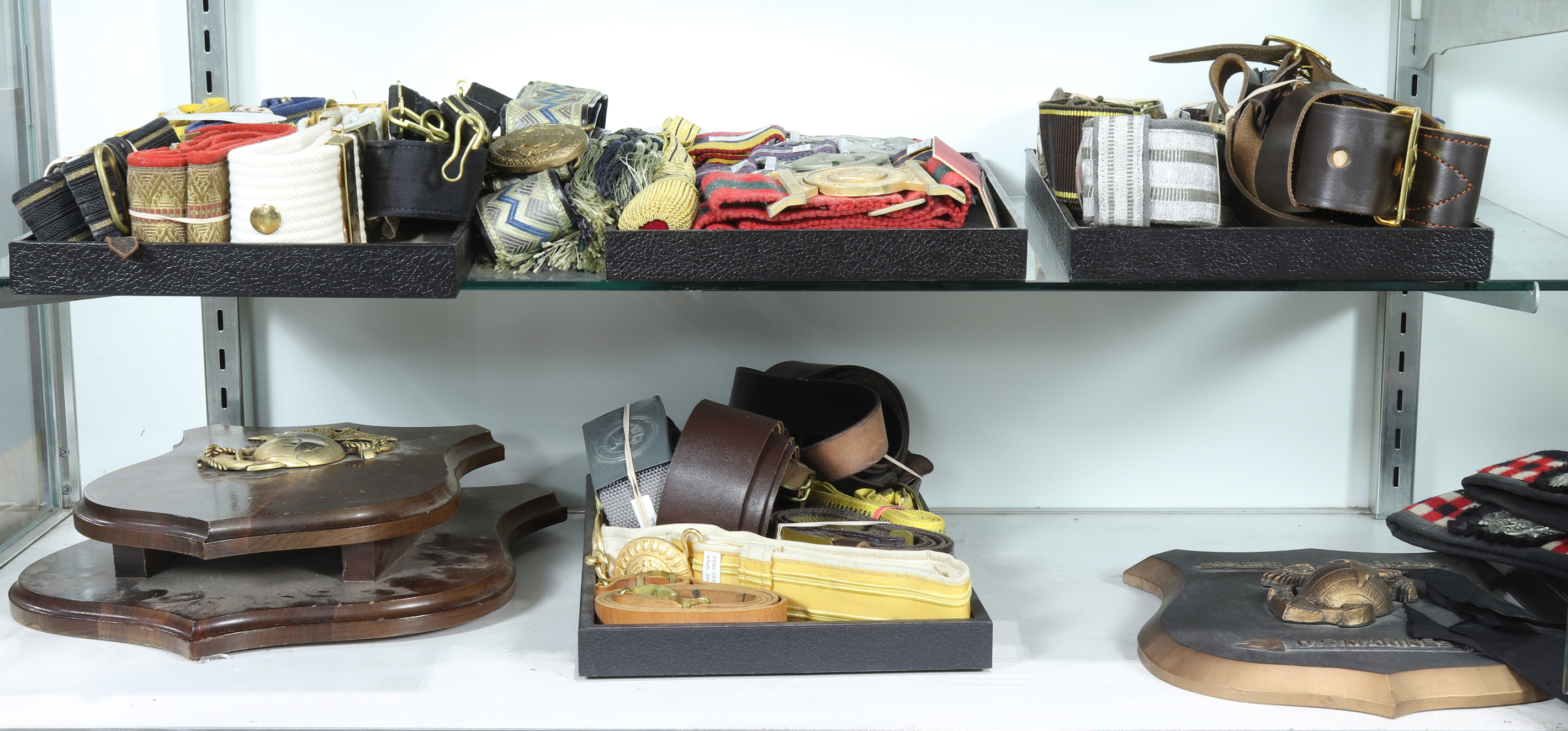 TWO SHELVES OF (25) MILITARY