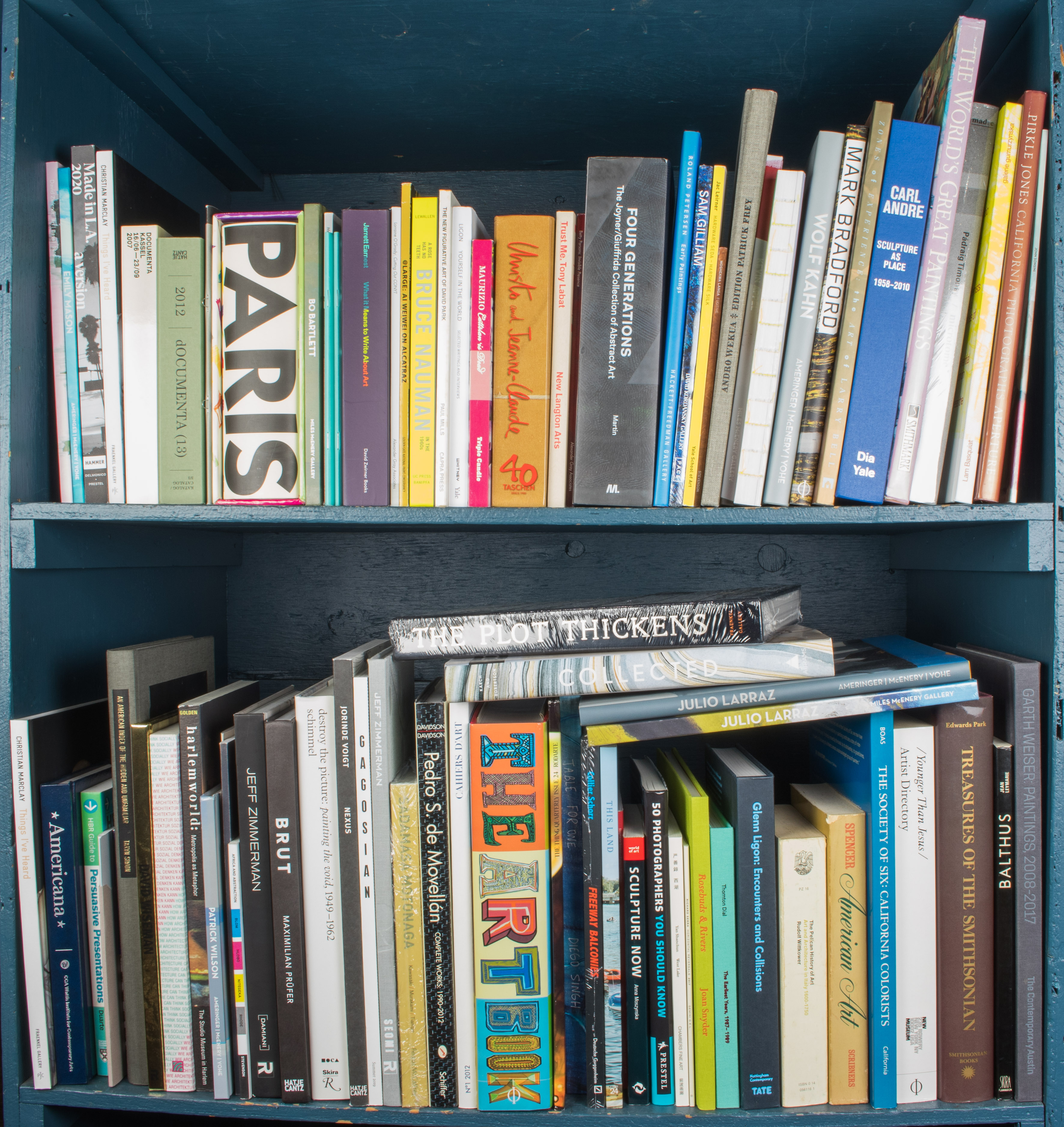 TWO SHELVES OF ART BOOKS Two