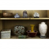 TWO SHELVES OF ASIAN AND ETHNO