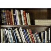 TWO SHELVES OF ASSOCIATED COFF