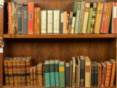 TWO SHELVES OF BOOKS OF MOSTLY