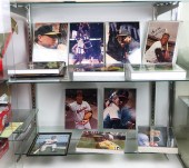 TWO SHELVES OF MOSTLY BASEBALL