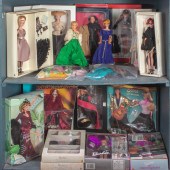 TWO SHELVES OF MOSTLY CASED BA