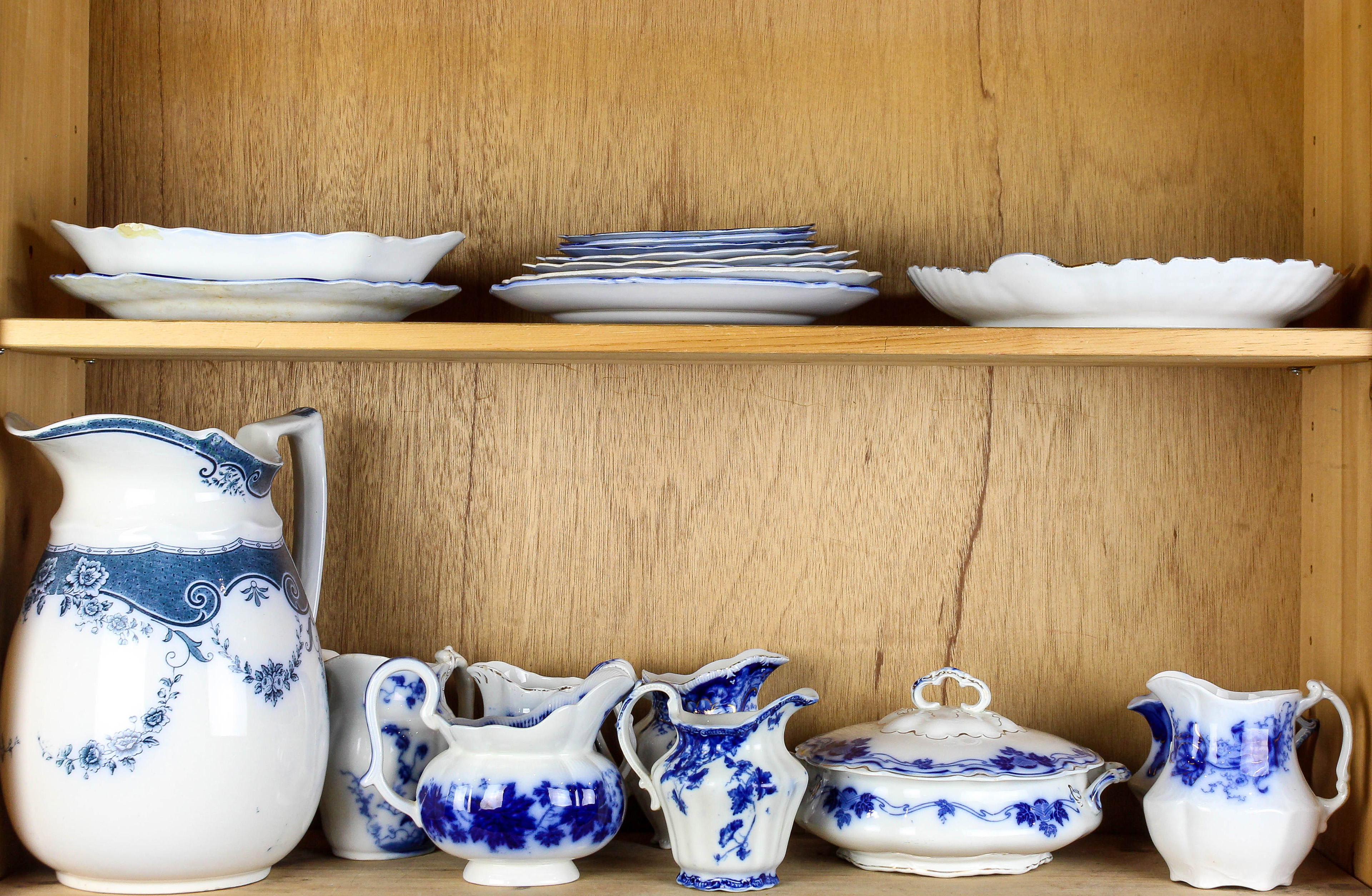 TWO SHELVES OF MOSTLY ENGLISH