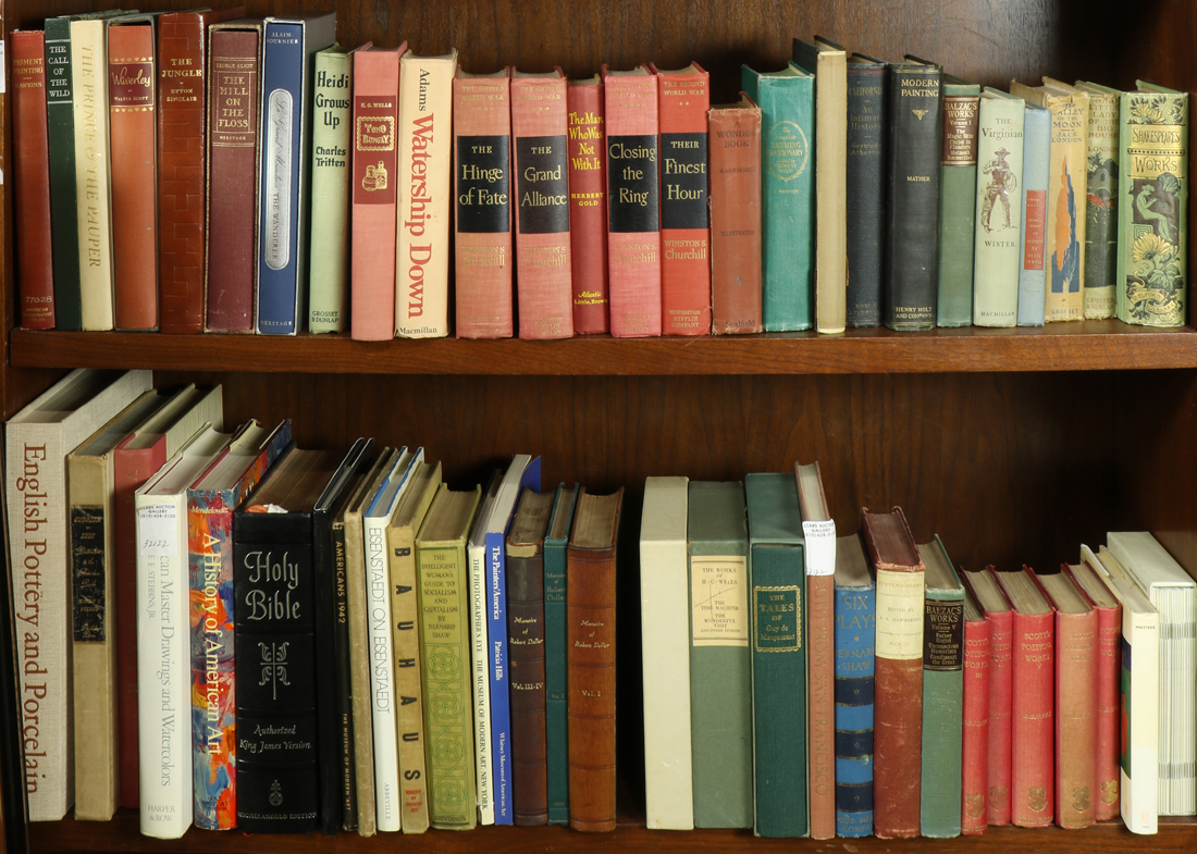 TWO SHELVES OF MOSTLY FICTION Two