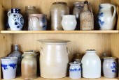 TWO SHELVES OF MOSTLY STONEWAR