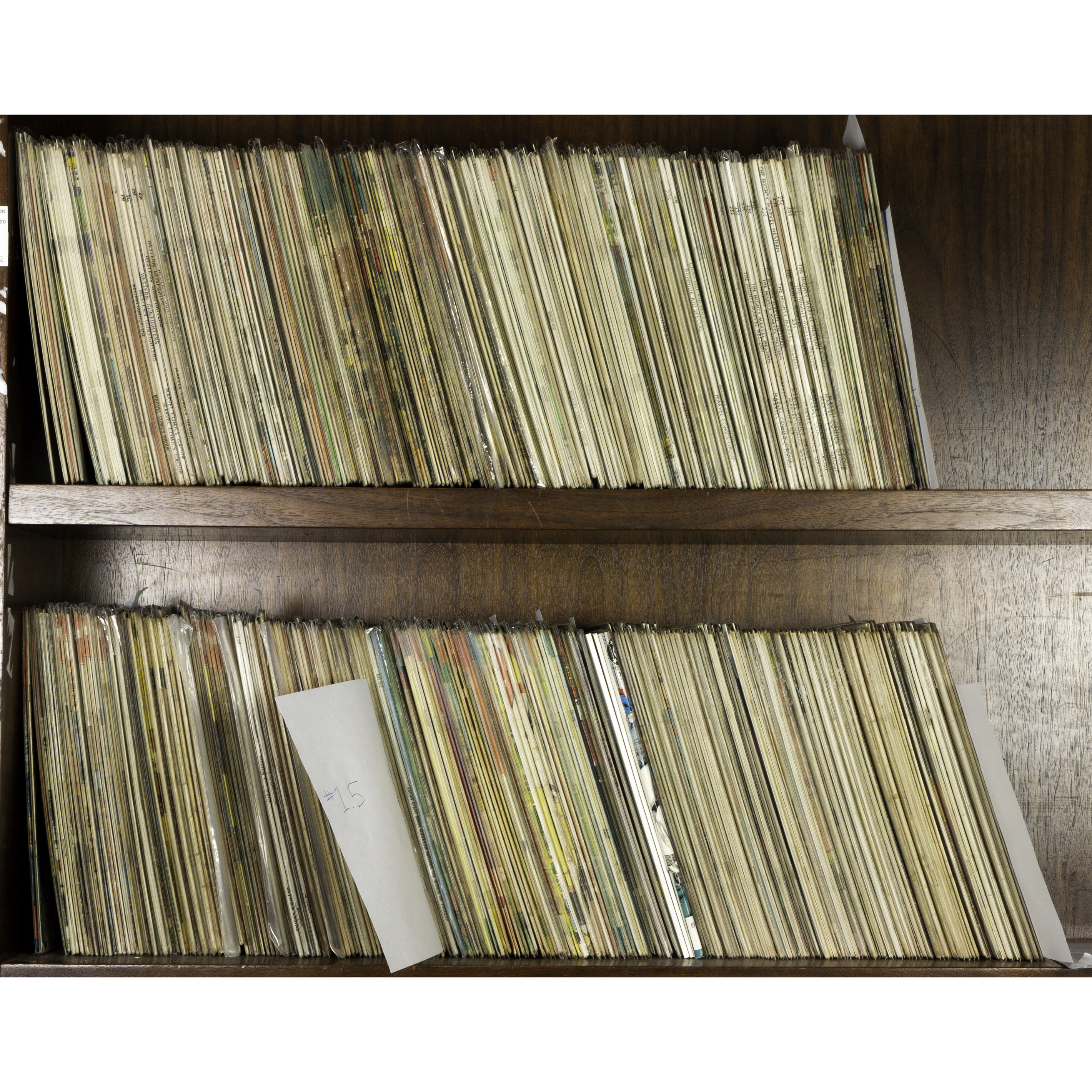 TWO SHELVES OF MOSTLY VINTAGE COMIC