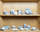 TWO SHELVES OF WORCESTER BLUE