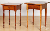 TWO SHERATON ONE-DRAWER STANDS