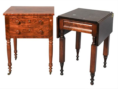 TWO SHERATON STANDS, CIRCA 1830, TO