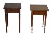 TWO SHERATON STYLE SINGLE DRAW