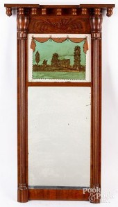 TWO SHERATON WALNUT MIRRORS, 1