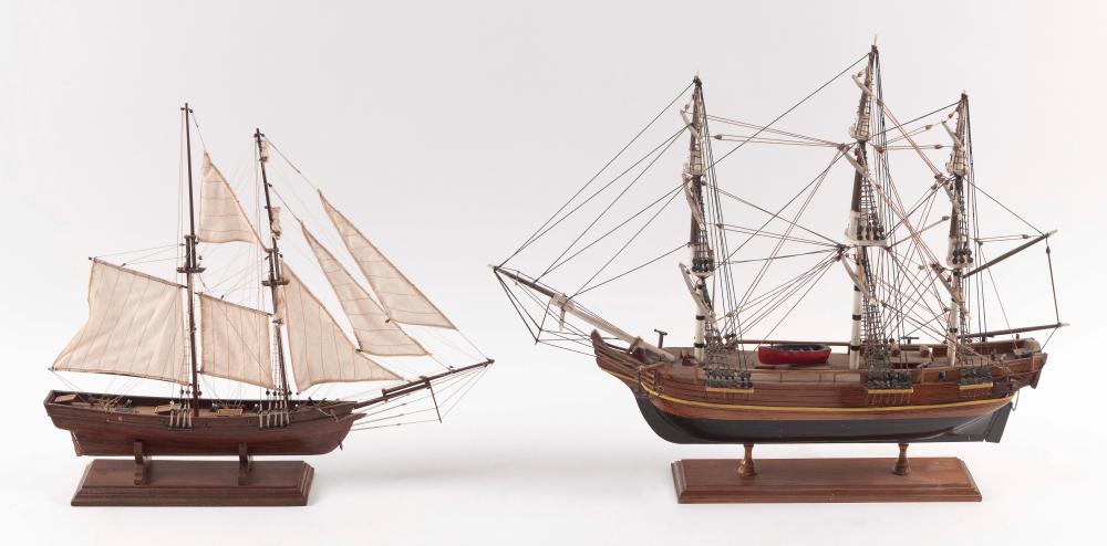 TWO SHIP MODELS LATE 20TH CENTURY