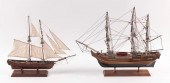 TWO SHIP MODELS LATE 20TH CENT
