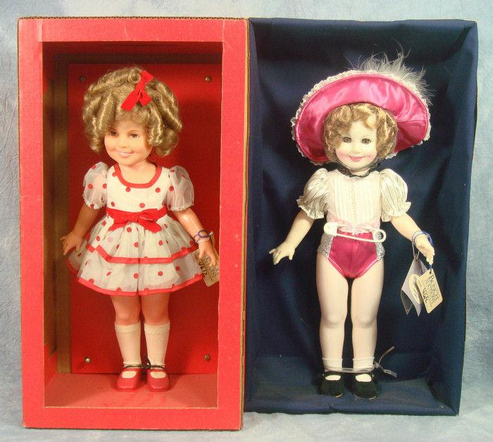 Two Shirley Temple Dolls, vinyl and