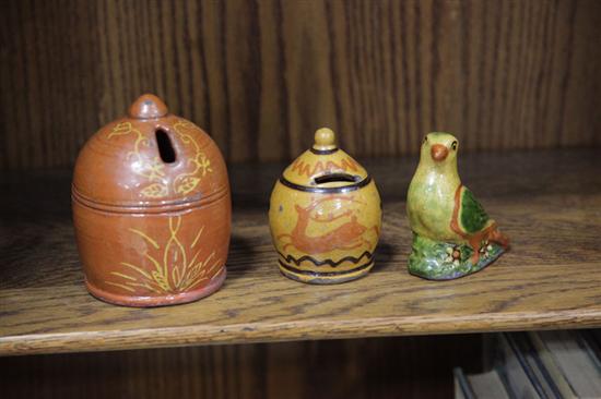 TWO SHOONER REDWARE BANKS AND A