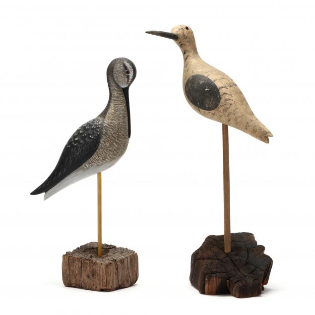 TWO SHORE BIRD DECOYS Including a