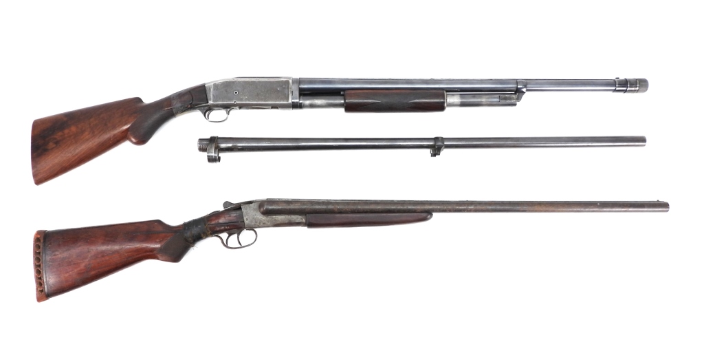 TWO SHOTGUNS ,A double-barrel